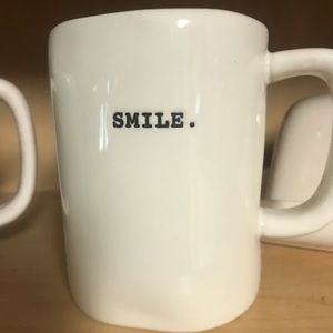 Rae Dunn “ smile “ typewriter mug